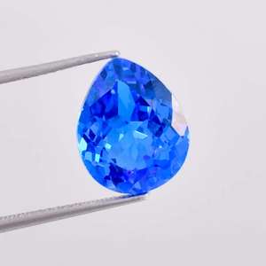 Tanzanite bleue naturelle brillante, taille poire, certifiée GIA, pierre précieuse haut de gamme pour la fabrication de bagues et bijoux, pierre fine - Product Image 2
