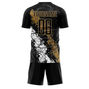 Vêtements de sport pour hommes en gros, uniforme de football par sublimation, ensemble personnalisé avec logo d'équipe imprimé, tissu respirant - Product Image 6