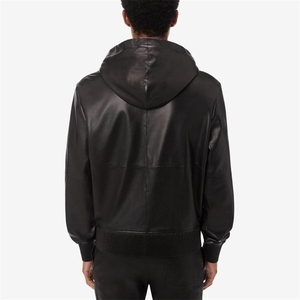 Sudadera con Capucha para Hombre en Oferta, Diseño Moderno, Sudadera de Cuero con Capucha, Diseño de Última Moda, Color Sólido, Estilo Urbano, Invierno - Product Image 6