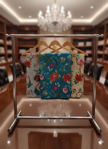 Tela Popelina de Algodón 100% Peinado, Ligera, Transpirable, Absorbente de Humedad, Ecológica y Orgánica, Estampada con Diseños Le Souvenirs para Niñas - Product Image 3