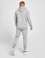 Ensemble de survêtement vintage personnalisé pour homme : sweat à capuche et pantalon large avec logo brodé et ourlet effiloché