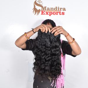 Cabello Humano Indio Virgen Ondulado al por Mayor, Paquetes de Cabello Humano Indio con Cutícula Alineada, Cabello Humano Sin Procesar de Proveedores - Product Image 4