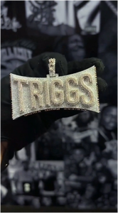 Colgante de Moissanita Personalizado de Plata de Ley 925/10K/14K con Baño de Oro Blanco, Estilo Hip Hop Iced Out, con Certificado de Autenticidad (Pasa el Test de Diamante) para Hombre - Product Image 4