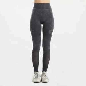 Leggings de Yoga OEM Personalizados de Cintura Alta Sin Costuras para Mujer, de Secado Rápido, con Efecto Push-Up y Compresión, para Gimnasio y Fitness - Product Image 6