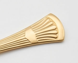 Finest <b>Gold</b> Plated Stainless Steel Tea <b>Spoon</b> With Long Handle Mirror Polish Modern Luxury Design Durable Tableware - Product Image 2