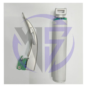 Fiber <b>Optic</b> Macintosh & Miller Laryngoscope Set Blade & Handle Surgical <b>Instruments</b> - Product Image 2