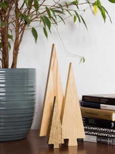 Handmade Natural Wooden Christmas <b>Tree</b> Decorative Tabletop Christmas <b>Tree</b> for Home Office Dining Table Holiday Party Christmas - Product Image 4