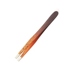 Pinzas de Cejas Profesionales de Acero Inoxidable Chapadas en Oro de Lujo, Ligeras, Personalizadas, con Punta Puntiaguda, Duraderas y Elegantes - Product Image 2