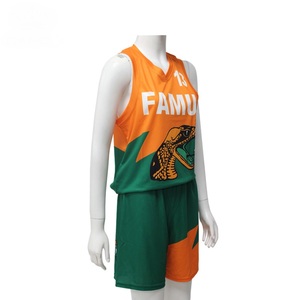 Professional Made Basketball Uniform Factory Manufactured Sports Wear Soft <b>Fabric</b> 100% Polyester Basketball Uniforms Hot Sale - Product Image 2