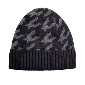 Top Selling Best Cap 2026 Hand Knitted Jacquard Breathable Waterproof Beanie Made Pakistan Wholesale Winter Beanies Hat Cheap - Product Image 2