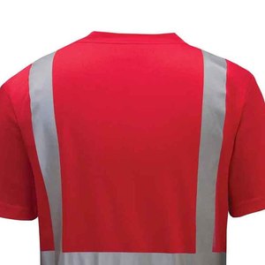 Custom Clothing Reflective Safety T-Shirt Construction Work Shirts With Reflective <b>Strips</b> 100% Polyester Made T-Shirts - Product Image 3