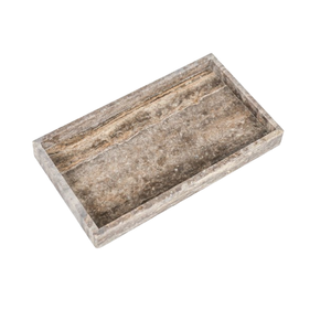 Plateau de service multifonctionnel rond en marbre blanc beige naturel, style Art déco, pour la présentation de bijoux, le rangement et la présentation de fruits, pour la maison et l'hôtel - Product Image 5