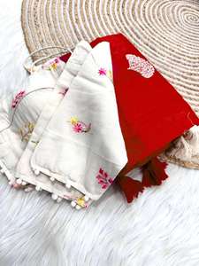 Sari de Algodón Chanderi Puro con Diseño Exclusivo, Blusa Elegante, Moderno y Estilizado, Última Moda India, para Fiestas y Uso Casual - Product Image 2