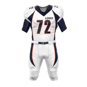 Nouvel ensemble d'uniformes de football américain imprimés sur mesure, service OEM, design personnalisé, imperméable, respirant, 100 % polyester - Product Image 1