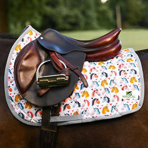 Tapis de selle pour chevaux de haute qualité, tapis de selle Horsing Around, sublimation, excellente qualité, tapis de selle d'équitation tout usage - Product Image 4