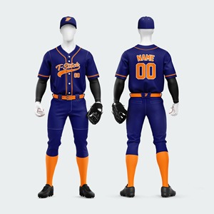Uniforme de Béisbol para Hombre Estampado de Alta Calidad al por Mayor, 100% Poliéster, Antibacteriano, Ecológico, Nombre del Equipo Personalizado, Precio de Fábrica - Product Image 4