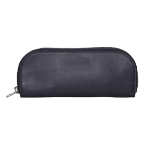 Premium Genuine Leather Pen Case <b>Zip</b> Around Pencil Pouch/<b>Wallet</b> Office Stationery Organizer Travel Accessories Custom Logo - Product Image 1
