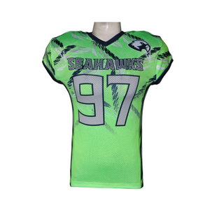 Breathable American Football Jersey Full Sublimation Air Mesh Team Uniform High Quality American Football Jersey Custom Teamwear - Product Image 2