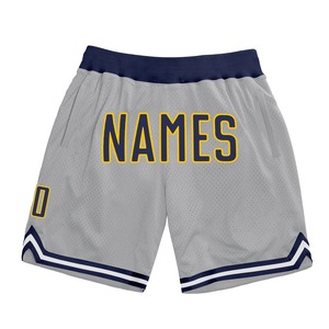 Wholesale Direct OMMIZ INDUSTRY Best Selling Custom White Red-Gold Authentic Throwback Basketball Shorts - Product Image 3