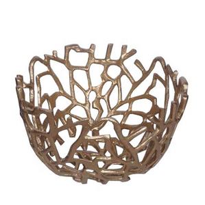 Anneaux de serviette modernes en aluminium doré, design floral, pour la décoration de maisons de luxe, hôtels, restaurants et événements, disponibles en stock et sur mesure - Product Image 1