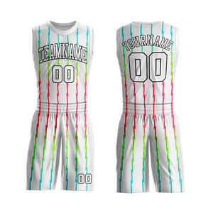 Uniformes de Baloncesto Personalizados al por Mayor, Diseño Propio, Transpirables, Tallas Grandes, Impresión por Transferencia de Calor, Secado Rápido - Product Image 2