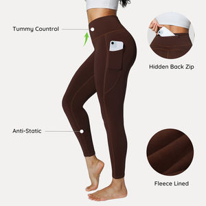 Leggings Deportivos para Mujer, Pantalones de Yoga Suaves con Control de Abdomen, No Transparentes, para Gimnasio y Entrenamiento - Product Image 1