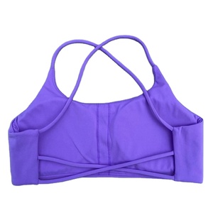 Soutien-gorge de sport rembourré amovible réversible pour femmes Soutiens-gorge de fitness push-up sans couture respirants pour la course à pied Style simple - Product Image 5