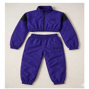 Women Waterproof Windbreaker Tracksuit Set Nylon <b>Jacket</b> And Shorts <b>Lightweight</b> - Product Image 2