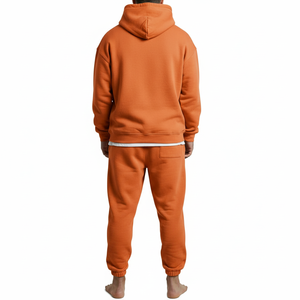 Ensemble de survêtement pour homme, sweat-shirt et pantalon de jogging en coton, ensemble décontracté 2 pièces, logo personnalisé OEM ODM - Product Image 2