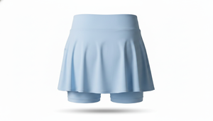 Falda pantalón de pickleball personalizada para mujer, estampada, 100% poliéster, suave, cómoda, elástica, con pantalones cortos incorporados, para uso en canchas cubiertas, OEM ODM - Product Image 3