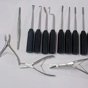Kit d'instruments de rhinoplastie de qualité supérieure, kit chirurgical manuel, stérilisé à haute température, en acier inoxydable allemand - Product Image 4