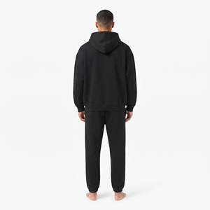 Ensemble de survêtement pour homme de qualité supérieure, sweat à capuche et pantalon de jogging, logo personnalisé, 2 pièces, vêtements de sport décontractés - Product Image 2