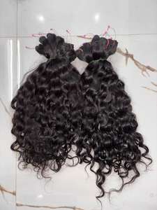 Extensiones de Cabello Humano Natural Indio 100% Virgen con Clip, Juego Completo para Cabeza, Negro Natural, Liso Sedoso - Product Image 4