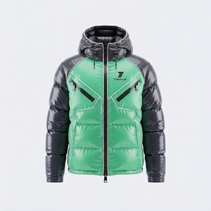 Veste matelassée pour homme de qualité supérieure pour l'extérieur, imperméable et chaude, prix de gros, nouvelle arrivée, couleurs unies, logo personnalisé - Product Image 4