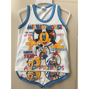เสื้อผ้าเด็กชายขายส่งชุดเสื้อผ้าผ้าฝ้าย100% แขนสั้นชุดสูทเด็ก - Product Image 5