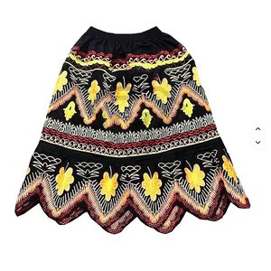 Jupe Hawaïenne Mi-Longue Brodé(e) Unie de Haute Qualité 100% Polyester pour Femme – Dernier Design Micronésien Écologique - Product Image 5