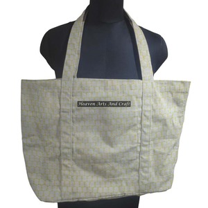 Sac fourre-tout en toile de coton imprimé bloc coloré pour les femmes à la main indien Artisan Design écologique polyvalent pour chaque toile - Product Image 1