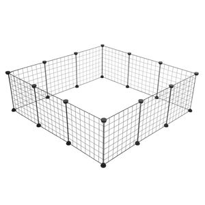 Recinto Portatile in Metallo per Piccoli Animali, Gabbia Robusta per Porcellini d'India, Conigli e Altri Animali Domestici - Product Image 3