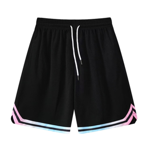 Shorts de sport en maille pour hommes, en polyester vierge pour sublimation, longueur genou, entrejambe 5 pouces, pour entraînement, course et basketball, personnalisables - Product Image 3