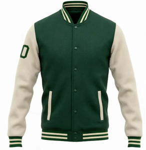 <b>Vintage</b> Corduroy Varsity <b>Jacket</b> Men's Color Block Baseball <b>Bomber</b> 100% Cotton Casual Spring Custom OEM Waterproof & Quick Dry - Product Image 4