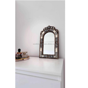 El proveedor indio ofrece un elegante MARCO DE ESPEJO con incrustaciones de hueso de diseño moderno hecho a mano para la decoración del hogar o la oficina al mejor precio - Product Image 1