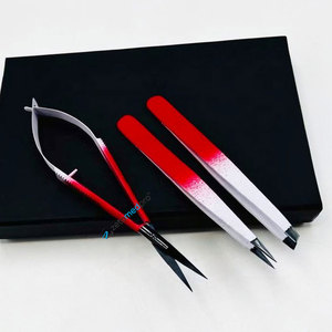 Juego de Tijeras de Precisión con Logotipo Personalizado, Pinzas Inclinadas y Puntiagudas para Cejas, Acero Sostenible, Cuidado Personal para Cejas - Product Image 3
