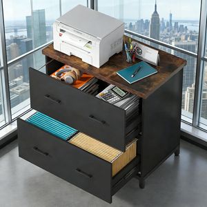 Armadietto Laterale a 2 Cassetti Come Supporto per Stampante o Arredo Ufficio - Product Image 1