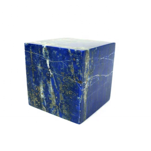 Cube de haute qualité Lapis lazuli Cube de pierres précieuses Géométrie sacrée Pierre de cristal Guérison Propriétés géométriques métaphysiques Grossiste - Product Image 1