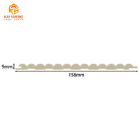 Diseño Popular 13-rejilla WPC Semicircular en forma de arco Color sólido Película de cobertura de colores brillantes WPC Panel de pared decorativo interior