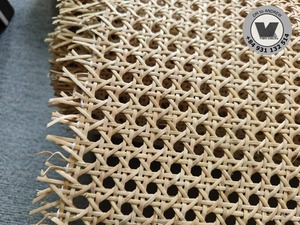 Rouleau de cannage en rotin blanc semi-blanchi à tissage carré, maille de canne pour cloison de pièce moderne, tête de lit, meubles, 15m B2B - Vente chaude - Product Image 4