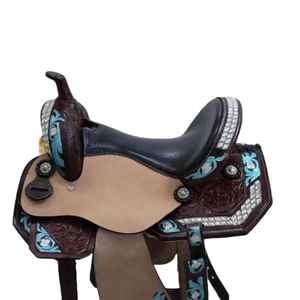 Sillas de Montar de Cuero Genuino de Alta Calidad Estilo Occidental para Doma Clásica |   Varios Tamaños para Montar a Caballo |   Silla de Montar Inglesa para Doma Clásica - Product Image 4