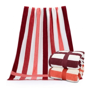 Toalla de Playa Rectangular de Microfibra de Algodón Superabsorbente con Diseño a Rayas Elegante y Ecológico de Alta Calidad Texbridge para Uso Diario - Product Image 6