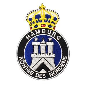 Parches bordados termoadhesivos de fieltro no tejido redondos, personalizados al por mayor, hechos a mano, con diseño grande de logotipo y bordado de hilo, 2026 - Product Image 4