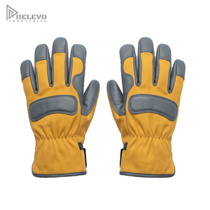 ถุงมือคล้องมือแบบกำหนดเอง Custom Heritage Belay Gloves สีเทา ฝ่ามือทำจากหนังแยกส่วน ผ้าใบด้านนอกยึดเกาะได้ดี สายรัดข้อมือปรับได้ ถุงมือนิรภัย - Product Image 1